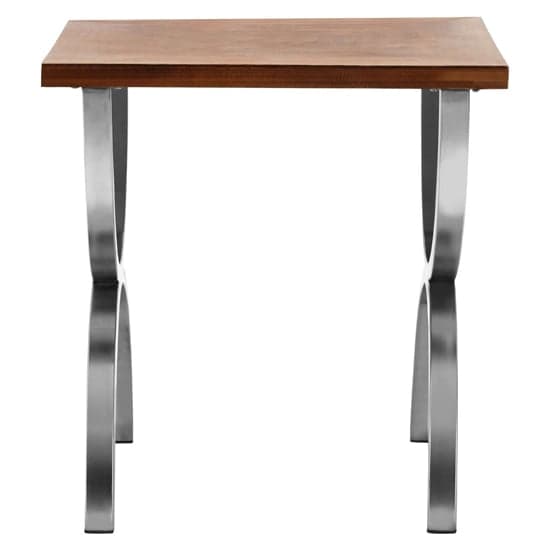 Greytok Square Wooden Side Table With Steel Legs In Natural_2