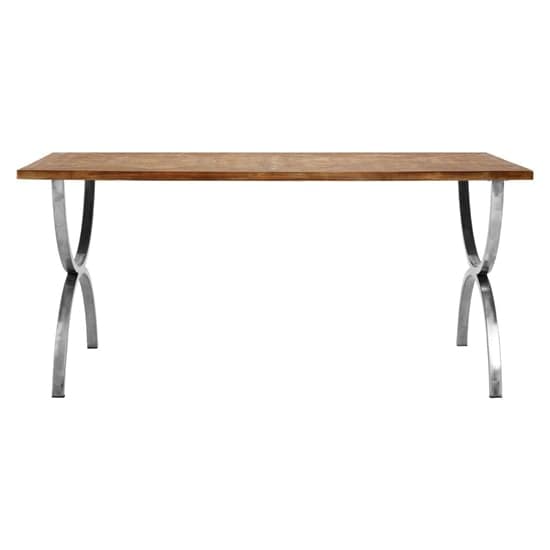 Greytok Wooden Dining Table With Steel Legs In Natural_2