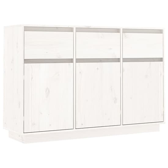 Griet Pine Wood Sideboard With 3 Doors 3 Drawers In White_3