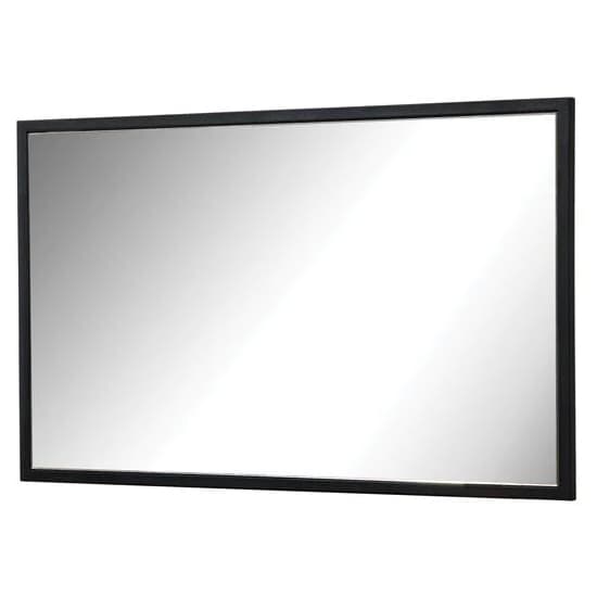 Groton Wall Mirror With Black Wooden Frame Furniture in Fashion