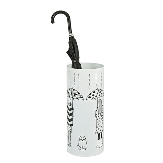Guelph Round Metal Umbrella Stand In White_1