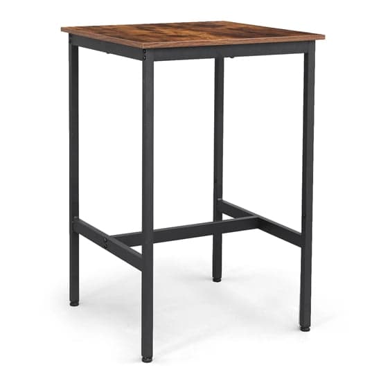 Gulf Wooden Pub Style High Bar Table In Rustic Brown_1