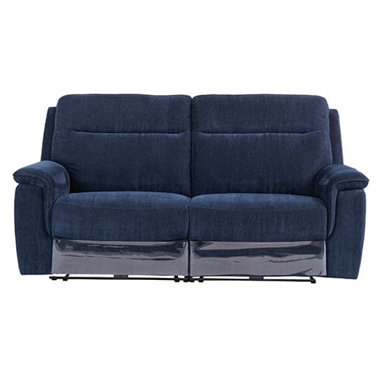 Hailey Fabric Electric Recliner 3 Seater Sofa In Blue_1