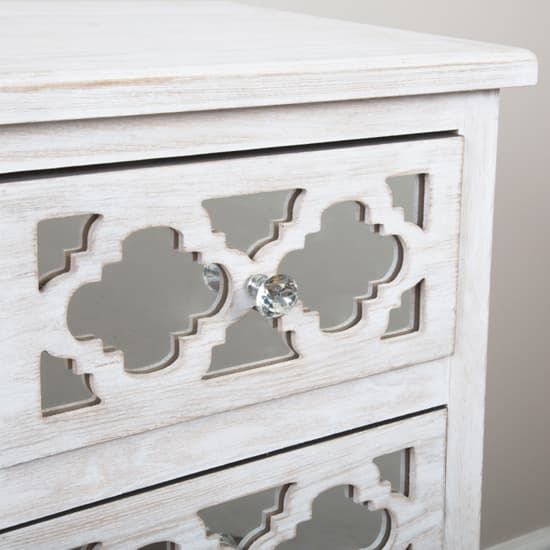 Halifax Mirrored Bedside Cabinet With 2 Drawers In Washed Ash_3