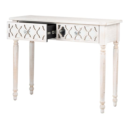 Halifax Mirrored Console Table With 2 Drawers In Natural_4