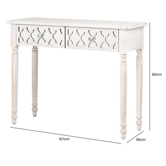 Halifax Mirrored Console Table With 2 Drawers In Natural_5