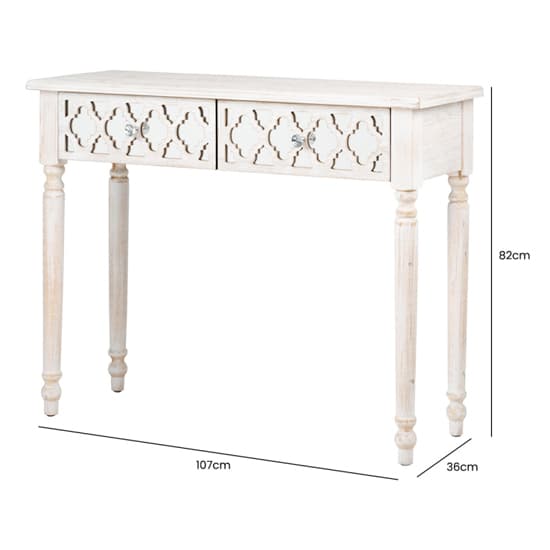 Halifax Mirrored Console Table With 2 Drawers In Natural_6