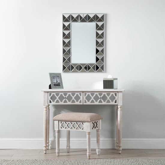 Halifax Mirrored Console Table With 2 Drawers In Natural_7