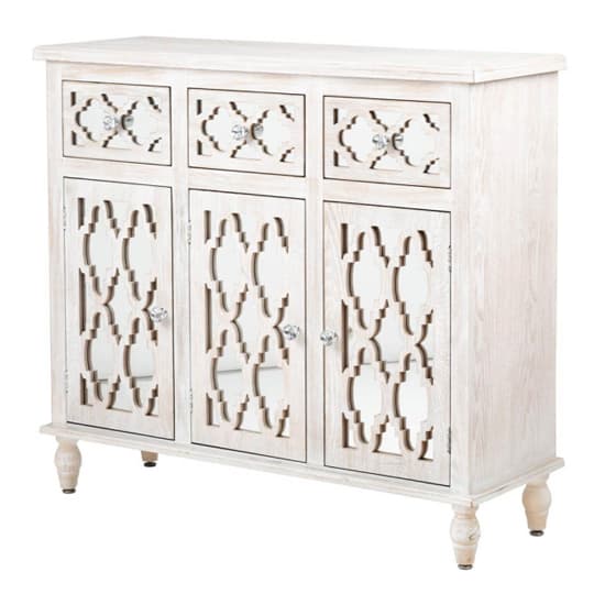Halifax Mirrored Sideboard With 3 Doors 3 Drawers In Natural_2
