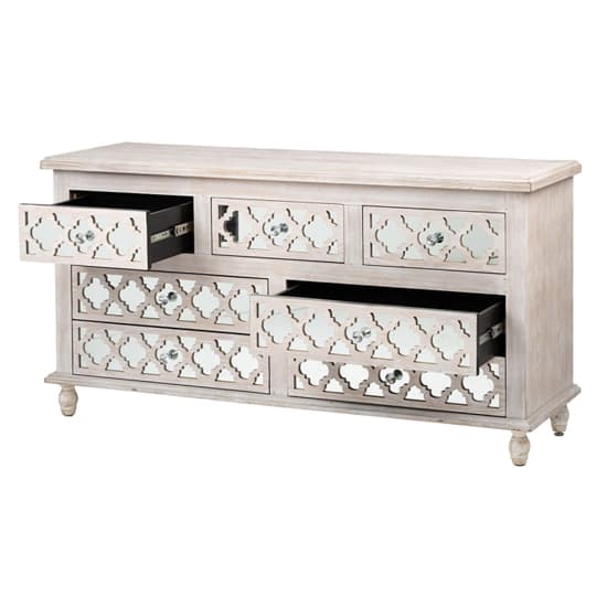 Halifax Mirrored Sideboard With 7 Drawers In Natural_4