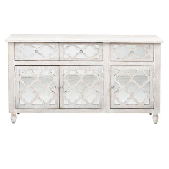 Halifax Mirrored Sideboard Wide With 3 Doors 3 Drawers In Natural_6