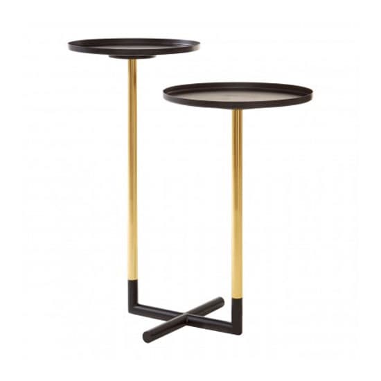 Hallo Iron Duplex Side Tables In Black And Gold_3