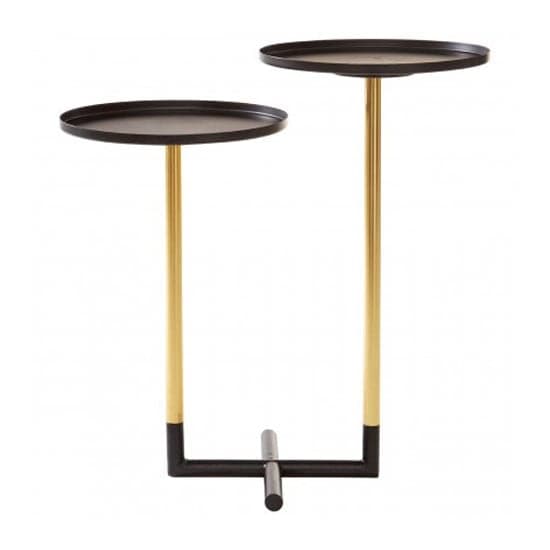 Hallo Iron Duplex Side Tables In Black And Gold_1