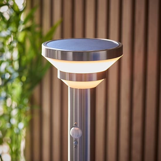 Halton LED PIR Outdoor Post Photocell In Brushed Steel_4