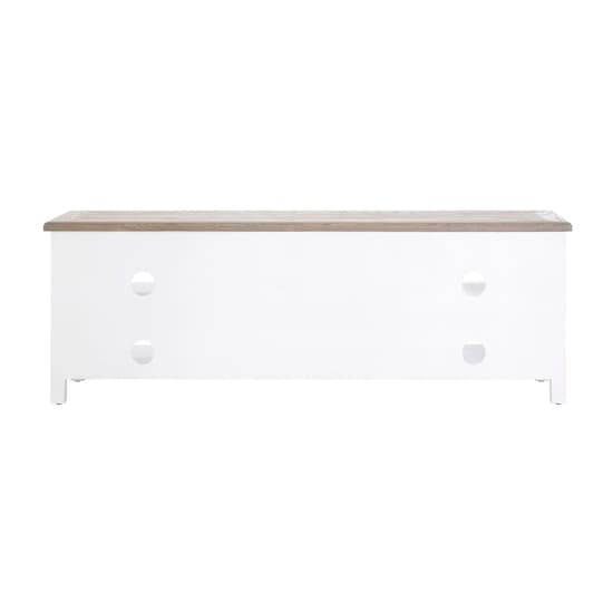 Hampro Wooden TV Stand With 2 Drawers In Oak And White_4