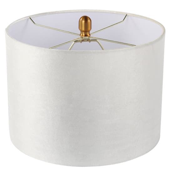 Hanford Cream Velvet Shade Table Lamp With Amber Brown Glass Base_5