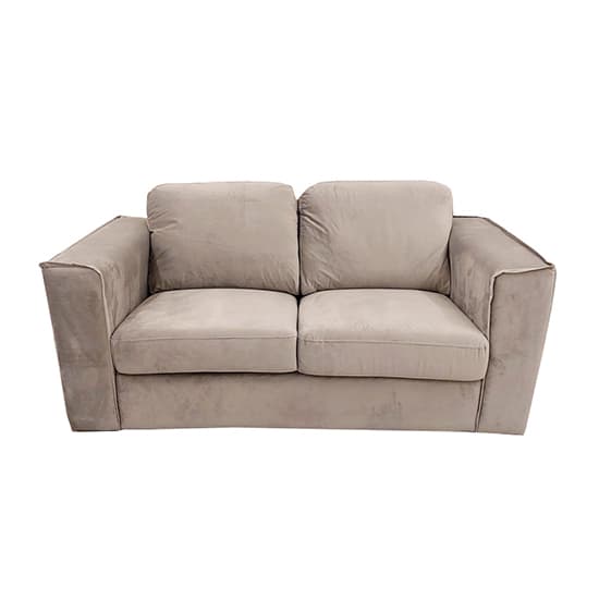 Hanley Velvet 3 + 2 Seater Sofa Set In Pebble And Grey_2