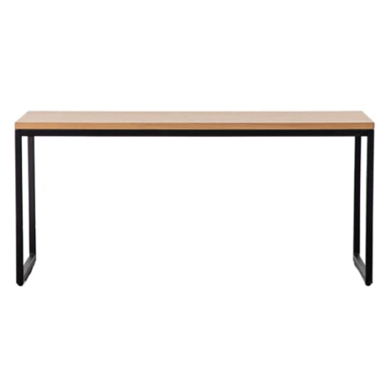 Hanley Wooden Coffee Table With Black Metal Frame In Natural_2