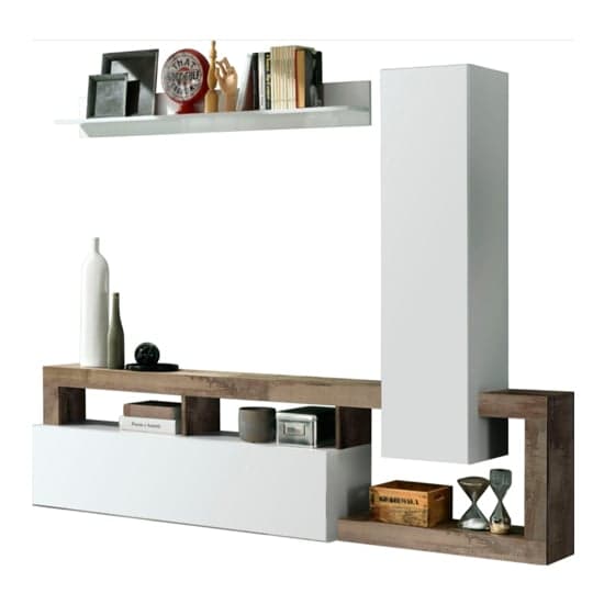 Hanmer High Gloss Entertainment Unit In White And Pero_3