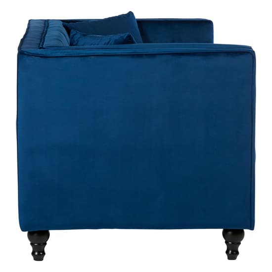 Hannah Upholstered Velvet 2 Seater Sofa In Navy Blue_3