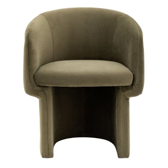 Hannover Fabric Dining Chair In Moss Green_2