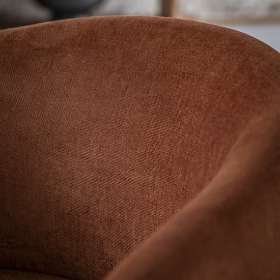 Hannover Fabric Dining Chair In Rust_4