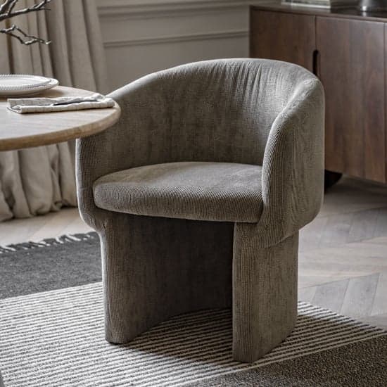 Hannover Fabric Dining Chair In Shitake_5