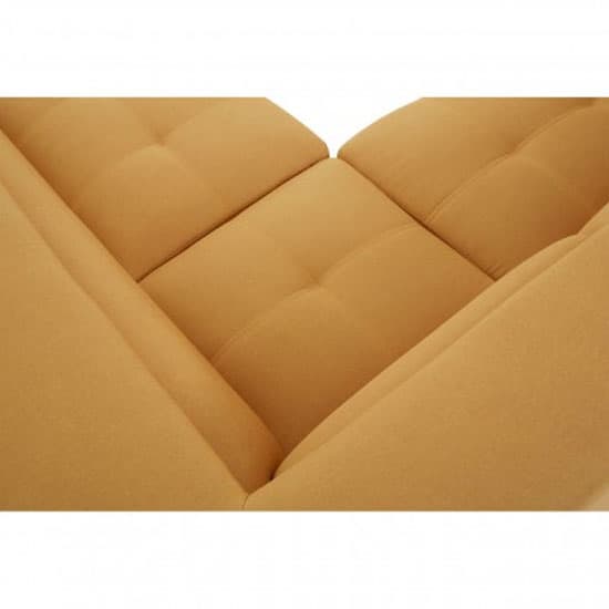 Hannover Fabric Upholstered Corner Sofa In Ochre_6