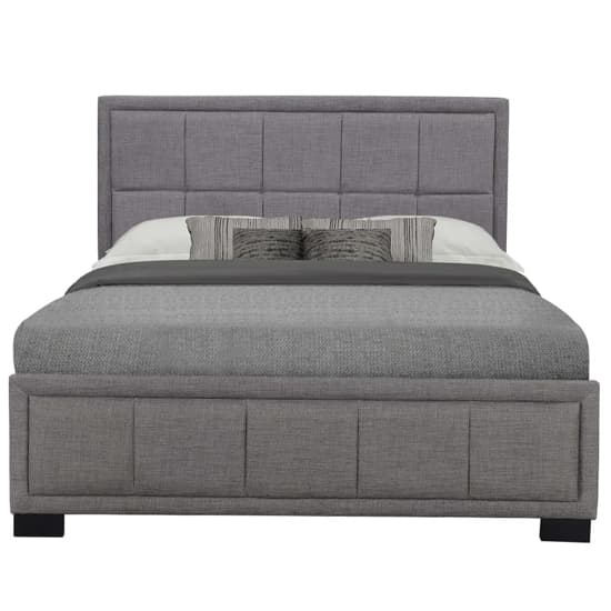 Hanover Fabric Double Bed In Grey_3
