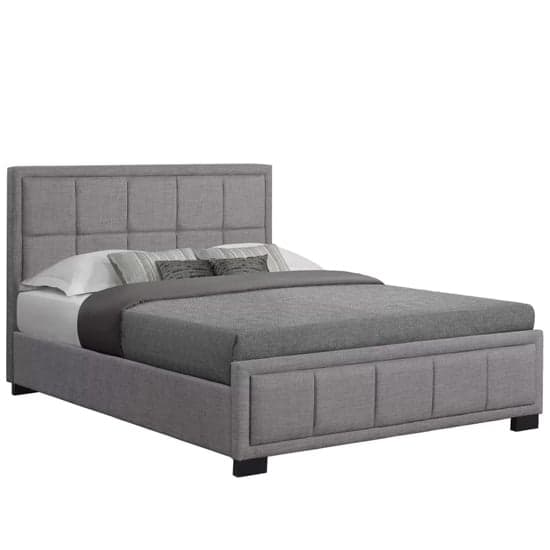 Hanover Fabric Small Double Bed In Grey_2
