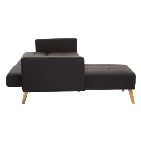 Hansa Large Velvet Corner Sofa In Black_6