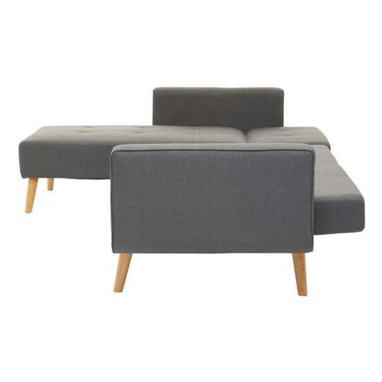 Hansa Large Velvet Corner Sofa In Grey_8