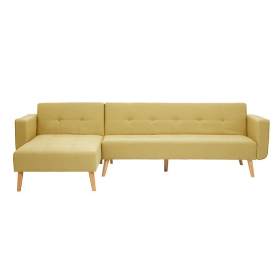 Hansa Large Velvet Corner Sofa In Olive_3