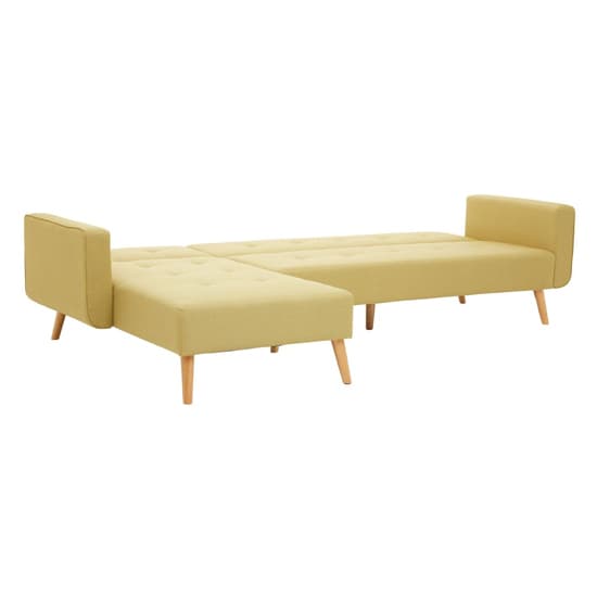 Hansa Large Velvet Corner Sofa In Olive_4