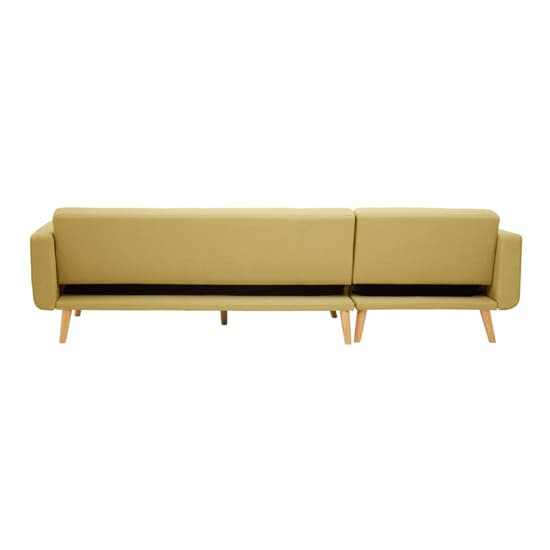Hansa Large Velvet Corner Sofa In Olive_6