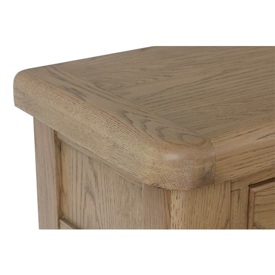 Hants Wooden 2 Drawers Console Table In Smoked Oak_6