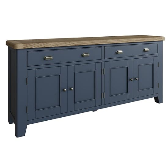 Hants Wooden 4 Doors And 2 Drawers Sideboard In Blue_2