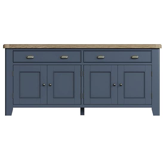 Hants Wooden 4 Doors And 2 Drawers Sideboard In Blue_4