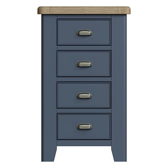 Hants Wooden Chest Of 4 Drawers In Blue_4