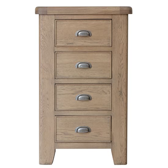 Hants Wooden Chest Of 4 Drawers In Smoked Oak_3