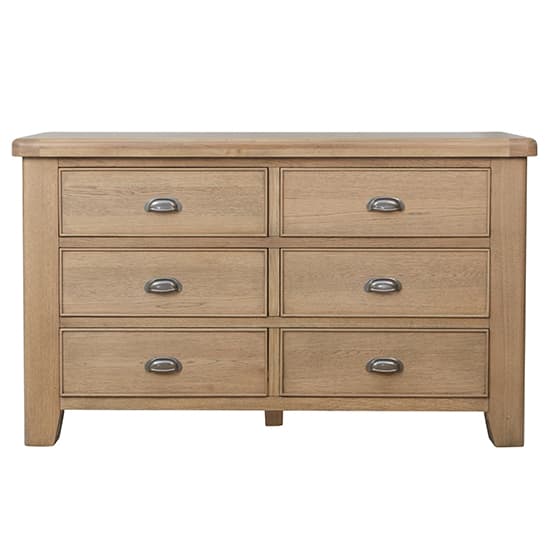 Hants Wooden Chest Of 6 Drawers In Smoked Oak_3