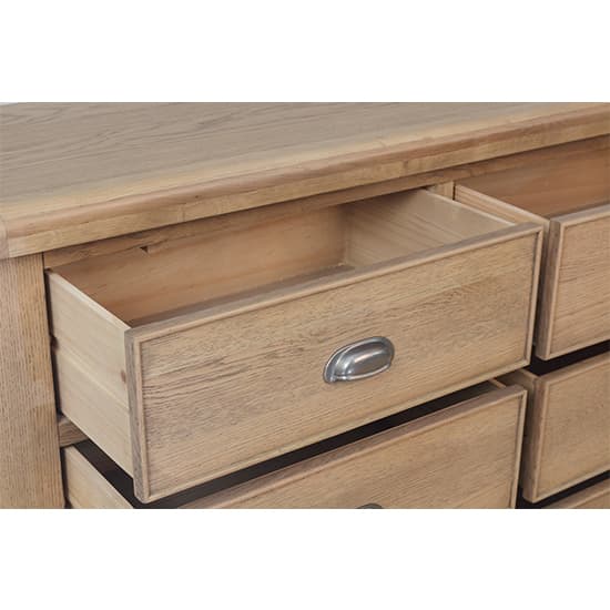 Hants Wooden Chest Of 6 Drawers In Smoked Oak_4