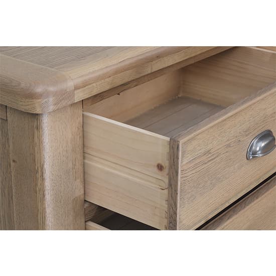 Hants Wooden Chest Of 6 Drawers In Smoked Oak_5