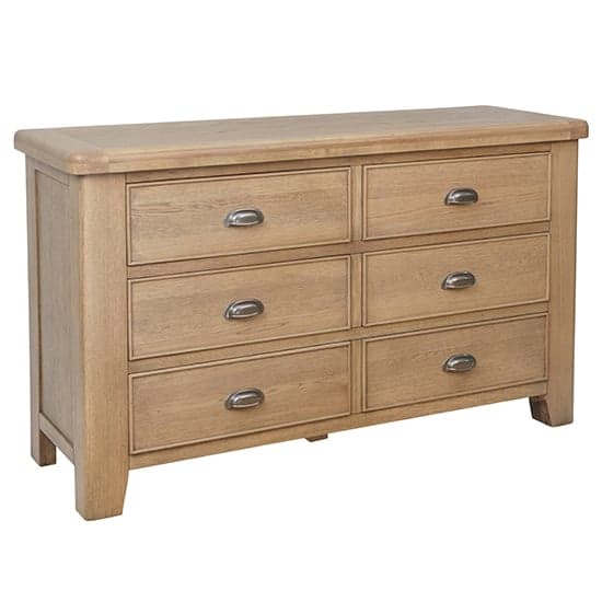 Hants Wooden Chest Of 6 Drawers In Smoked Oak_1
