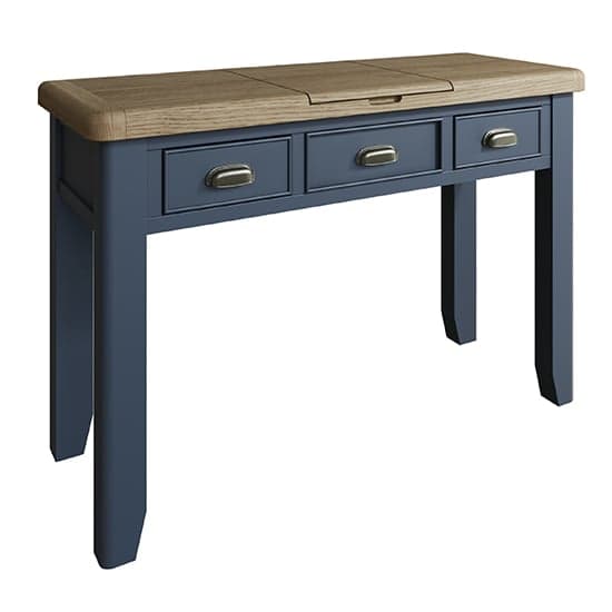 Hants Wooden Dressing Table With Mirrror In Blue
