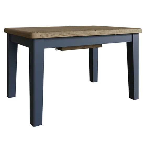 Hants Extending Wooden 130cm Dining Table In Blue