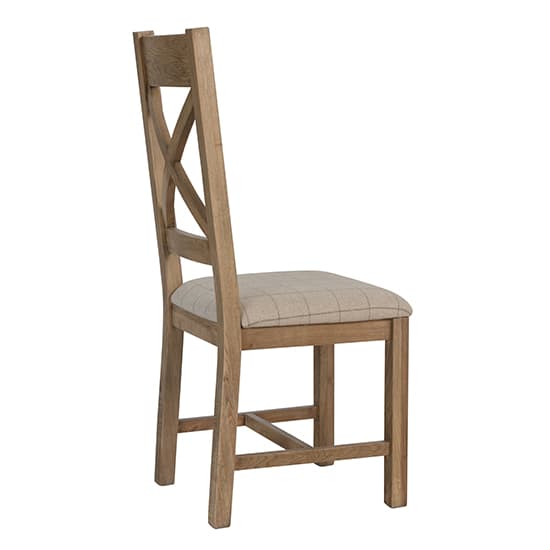 Hants Oak Cross Back Dining Chairs With Natural Seat In Pair_4