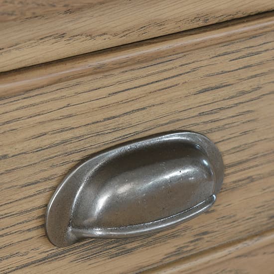 Hants Small Wooden 3 Drawers Bedside Cabinet In Smoked Oak_6