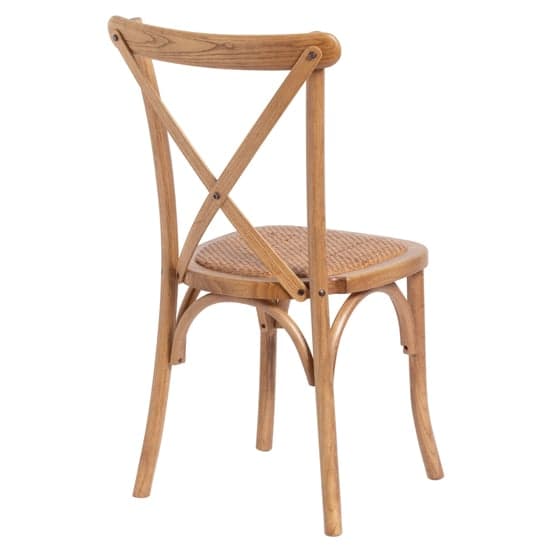 Hapron Cross Back Wooden Dining Chair In Light Oak_2