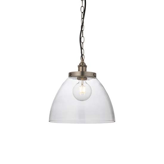 Harbor Clear Glass Shade Ceiling Pendant Light In Silver_5
